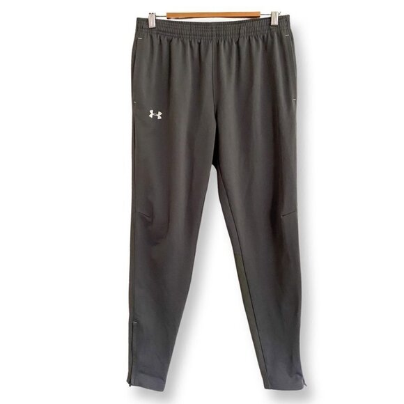 Under Armour Women's Fitted Challenger Knit Athletic Pants. Gray. Medium. Logo - Picture 1 of 12